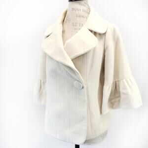 Report Collection Coat Jacket Button Old Money Ruffle Sleeve Classic Outdoor M